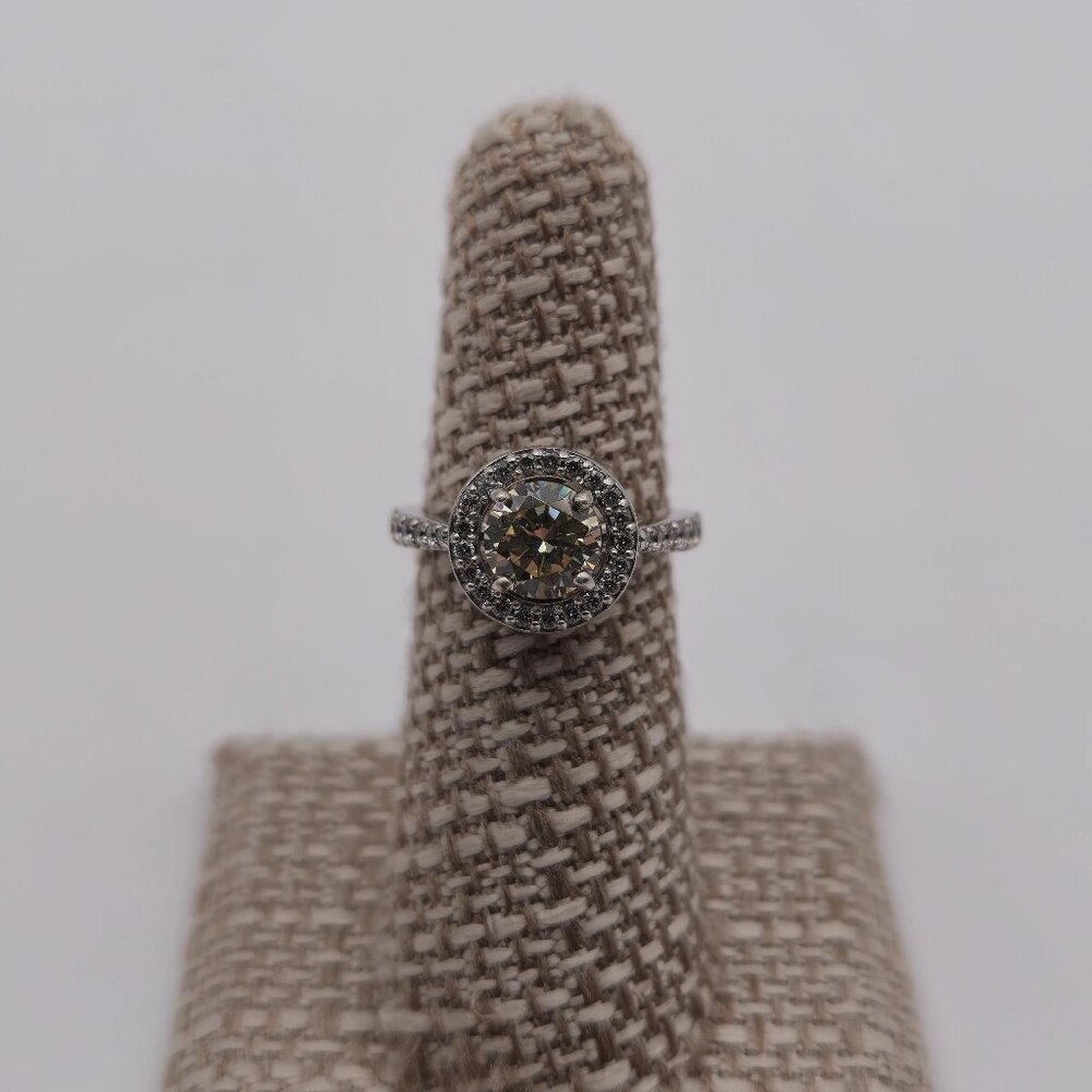 Size 6.25 Sterling Silver Kiera Light Yellow Cubic Zirconia Ring A2375